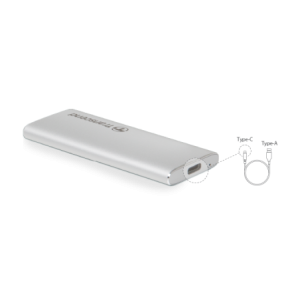 CAIXA EXTE. SSD M.2 2280/2260 TRANSC SILVER